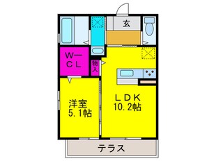 エスポワールソプラの物件間取画像